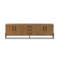Four Hands Rosedale Media Console - Amber Oak