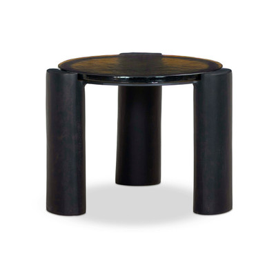 Four Hands Rover Nesting Table - Small - Amber Cast Glass