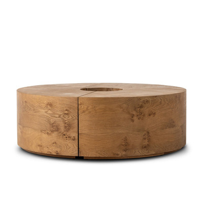 Four Hands Rue Coffee Table - Barley Medium Burl Oak