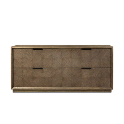 Four Hands Salta 4 Drawer Dresser - Brown Oak Thin Oyster