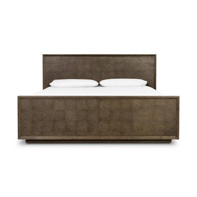 Four Hands Salta Bed - Brown Oak Thin Oyster - King