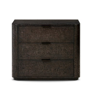 Four Hands Stenson 3 Drawer Nightstand - Dark Tamo Ash Veneer