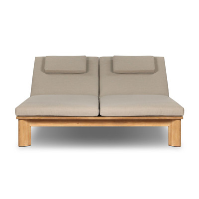Four Hands Sterling Outdoor Double Chaise - Ibiza Mole