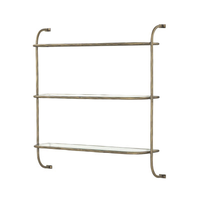 Four Hands Swinton Shelf - Hammered Aged Brass