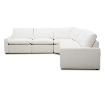 Four Hands Tillery Power Recliner 5PC Sectional - Crypton Nomad Snow