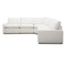 Four Hands Tillery Power Recliner 5PC Sectional - Crypton Nomad Snow
