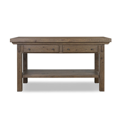 Four Hands Tobiah Kitchen Island - Brown Oak