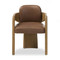 Four Hands Woltz Dining Chair - Drifted Oak - Palermo Cigar