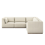 Four Hands Abaso Accent Bench - Whitewash Rustic Wormwood Oak