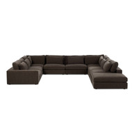 Four Hands Bloor 4PC LAF Sectional W/ Ottoman - Savoy Ochre