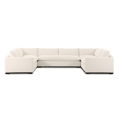 Four Hands Grant 3 PC Sectional W/ Arms - 134" - Crypton Nomad Snow