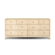Four Hands Hepburn Wide Cabinet - Drifted Smoked Oak