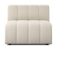 Four Hands Langham Channeled 5PC LAF Chaise Sectional - Crypton Nomad Snow