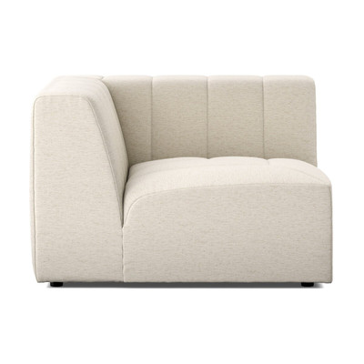 Four Hands Langham Channeled 6 PC Sectional w/ RAF Chaise - Crypton Nomad Snow