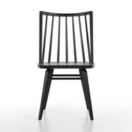 Four Hands Lewis Swivel Bar Stool with Cushion - Black Oak - Lavon Flint