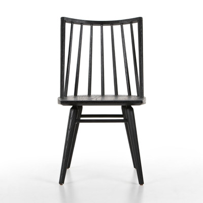 Four Hands Lewis Swivel Bar Stool with Cushion - Black Oak - Lavon Flint