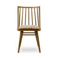 Four Hands Lewis Windsor Chair with Cushion - Black Oak - Antwerp Natural