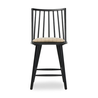 Four Hands Lewis Windsor Chair with Cushion - Sandy Oak - Antwerp Natural
