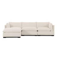 Four Hands Westwood 3 PC Sectional - 111'' - Crypton Nomad Snow
