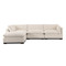 Four Hands Westwood 3PC Sectional - 117" - Crypton Nomad Snow
