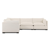 Four Hands Westwood 3PC Sectional w/ Ottoman - Crypton Nomad Snow