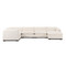 Four Hands Westwood 5PC LAF Sectional w/ Ottoman - Crypton Nomad Snow