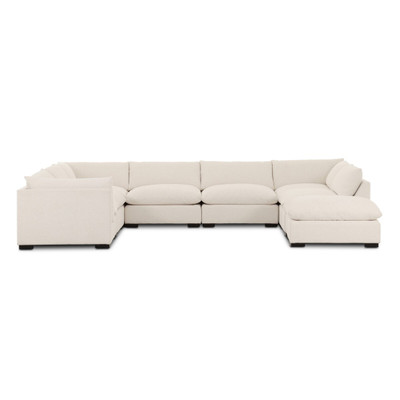 Four Hands Westwood 5PC RAF Sectional w/Ottoman - Crypton Nomad Snow