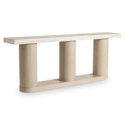 Bernhardt Asana Faux Stone Console Table