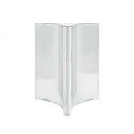 Bernhardt Abbott Round Dining Table in Polished Stainless Steel - Base