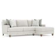 Bernhardt Mila 2-Piece Right Facing Fabric Sectional
