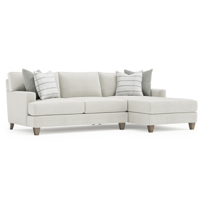 Bernhardt Mila 2-Piece Right Facing Fabric Sectional
