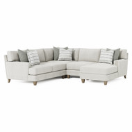 Bernhardt Mila 4-Piece Right Facing Fabric Sectional