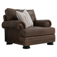 Bernhardt Foster Mocha Leather Chair