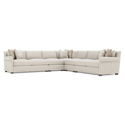 Bernhardt Barnes 5 Piece Fabric Sectional