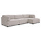 Bernhardt Parker 3 Piece Right Facing Fabric Sectional