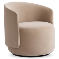 Bernhardt Crosby Fabric Swivel Chair - Beige