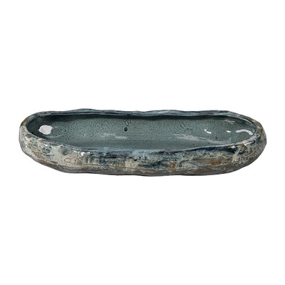Jamie Young Unearthed Oval Ceramic Decorative Bowl