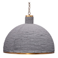 Jamie Young Big Sur 1-Light Beaded Chandelier - Slate Blue