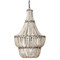 Jamie Young Blanca Wood Beaded 1-Light Chandelier
