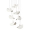 Jamie Young Slope Paper Mache 7-Light Chandelier - Matte White