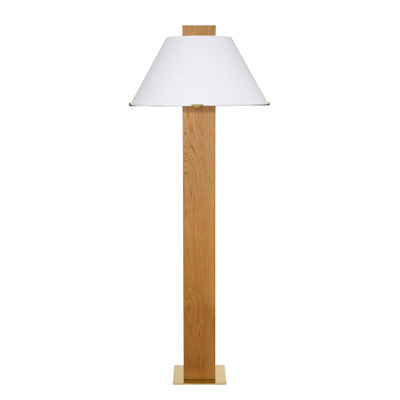 Jamie Young Craftsman Wood Floor Lamp - Natural Oak