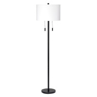 Jamie Young Lincoln 2-Light Metal Floor Lamp - Black