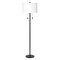 Jamie Young Lincoln 2-Light Metal Floor Lamp - Black