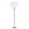 Jamie Young Lincoln 2-Light Metal Floor Lamp - Silver