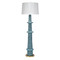 Jamie Young Rowan 1-Light Wood Beaded Floor Lamp - Blue