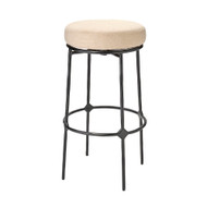 Jamie Young Asteria Iron Bar Stool - Black