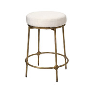 Jamie Young Asteria Iron Counter Stool - Antique Brass