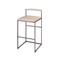 Jamie Young Bradbury Leather Bar Stool - Cream