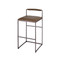 Jamie Young Bradbury Leather Bar Stool - Truffle