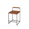 Jamie Young Bradbury Leather Counter Stool - Saddle